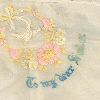 Embroidered handkerchief: 'To my dear Sister'