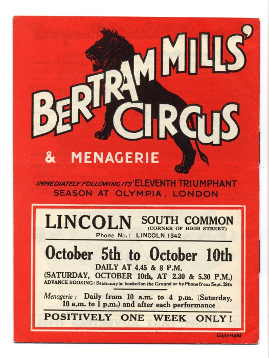 Bertram Mills Circus Poster