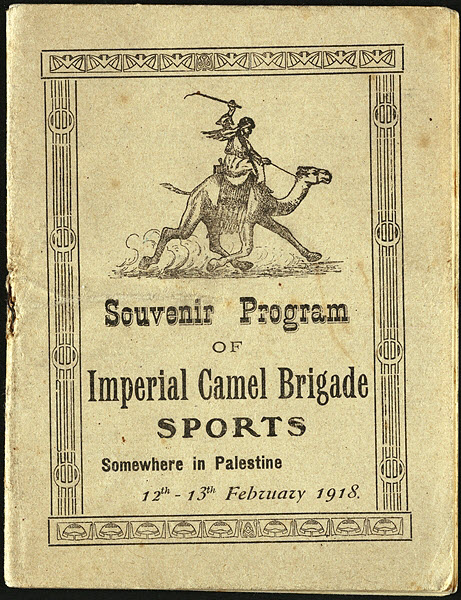 Souvenir program of imperial camel brigade